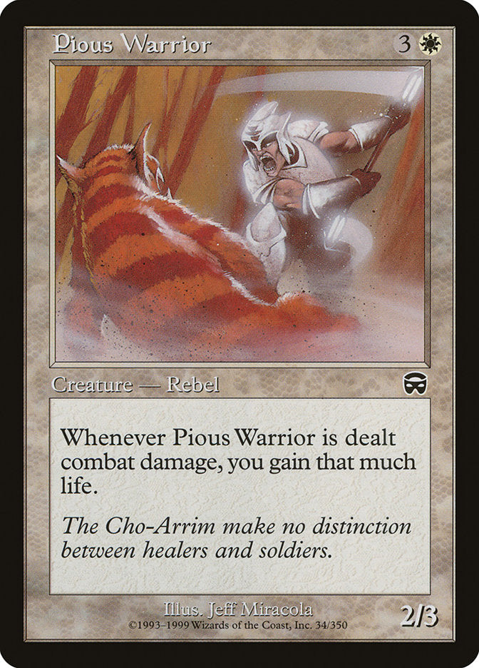 Pious Warrior 34 (Mercadian Masques)  | Good Games Adelaide SA
