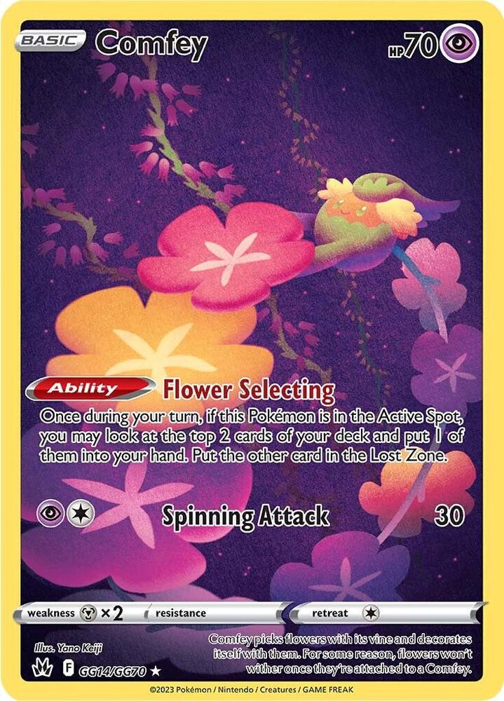 Comfey GG14/GG70 (Crown Zenith: Galarian Gallery)  - Holofoil | Good Games Adelaide SA