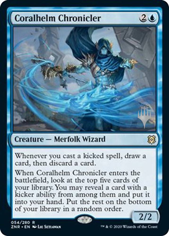 Coralhelm Chronicler 54 (Promo Pack: Zendikar Rising)  - Foil | Good Games Adelaide SA