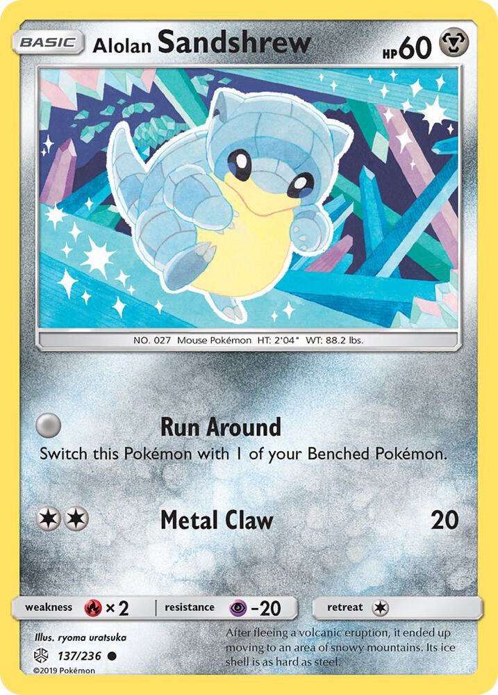 Alolan Sandshrew 137/236 (SM - Cosmic Eclipse)  | Good Games Adelaide SA