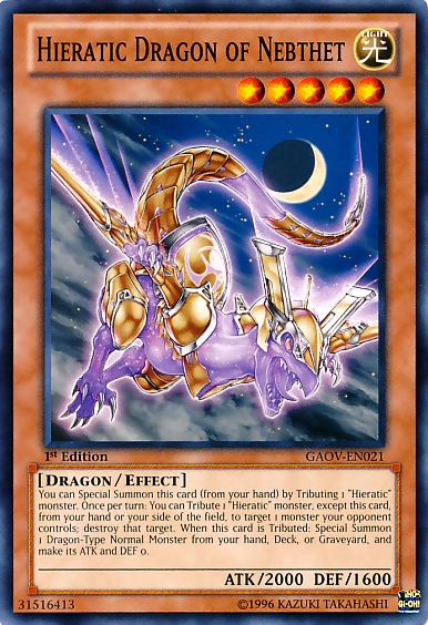 Hieratic Dragon of Nebthet [GAOV-EN021] Common | Good Games Adelaide SA
