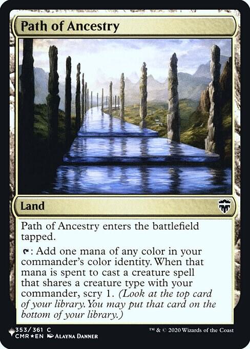 Path of Ancestry CMR 353 (The List Reprints)  - Foil | Good Games Adelaide SA