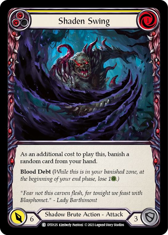 Shaden Swing (Yellow) [DTD125] (Dusk Till Dawn)  Rainbow Foil | Good Games Adelaide SA