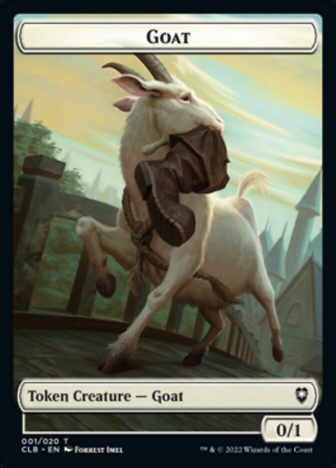 Treasure // Goat Double-sided Token [Commander Legends: Battle for Baldur's Gate Tokens] | Good Games Adelaide SA