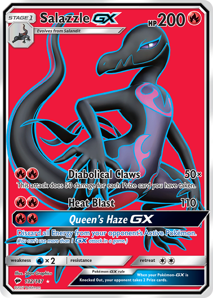 Salazzle GX (132/147) [Sun & Moon: Burning Shadows] | Good Games Adelaide SA