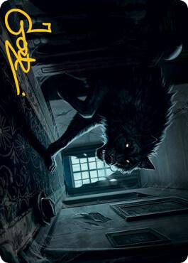 Primal Adversary Art Card Gold Stamped Signature 52 (Art Series: Innistrad: Midnight Hunt)  | Good Games Adelaide SA