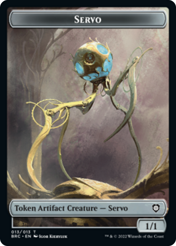 Servo // Phyrexian Horror Double-Sided Token [The Brothers' War Commander Tokens] | Good Games Adelaide SA