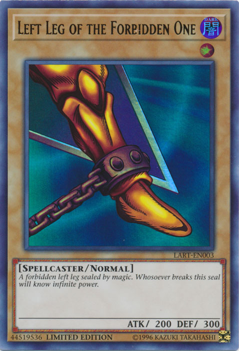 Left Leg of the Forbidden One [LART-EN003] Ultra Rare | Good Games Adelaide SA