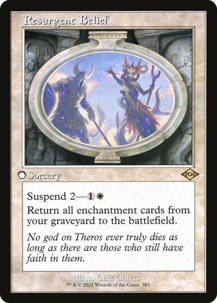 Resurgent Belief Retro Frame 385 (Modern Horizons 2)  - Foil | Good Games Adelaide SA