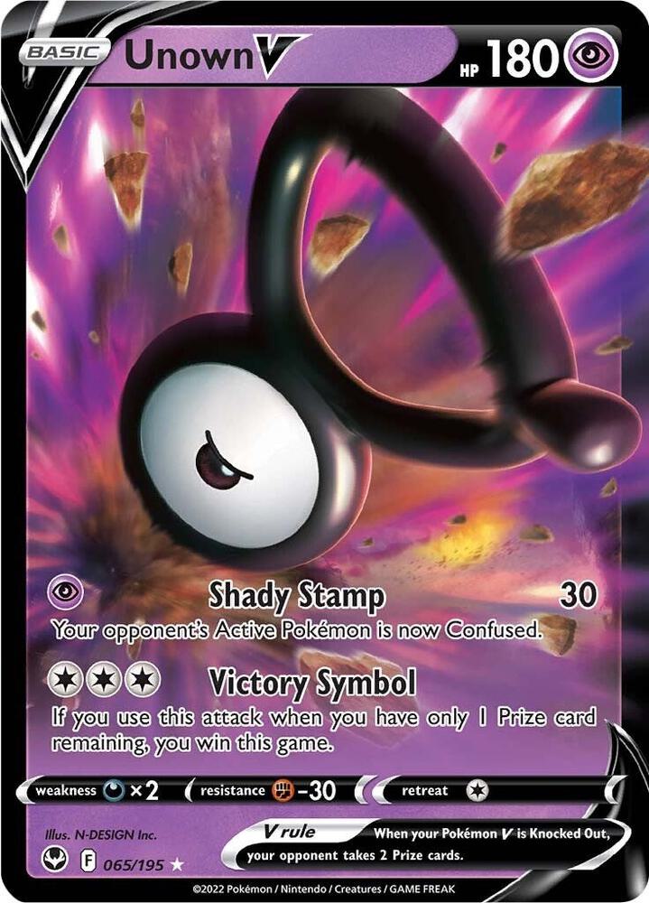 Unown V 065/195 (SWSH12: Silver Tempest)  - Holofoil | Good Games Adelaide SA