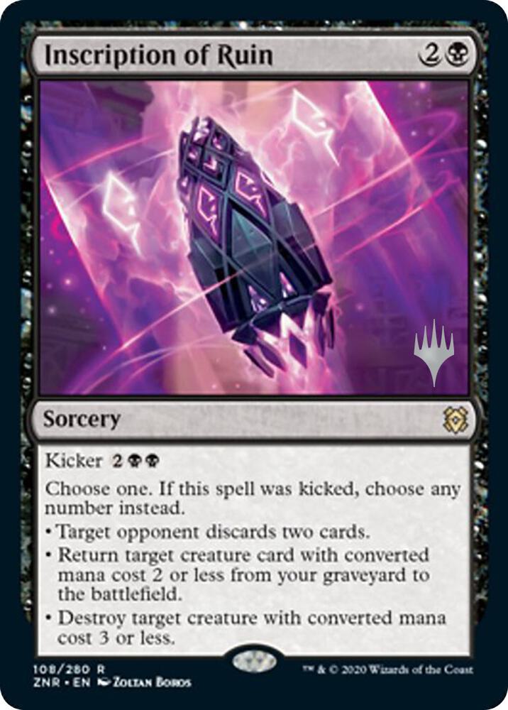 Inscription of Ruin 108 (Promo Pack: Zendikar Rising)  - Foil | Good Games Adelaide SA