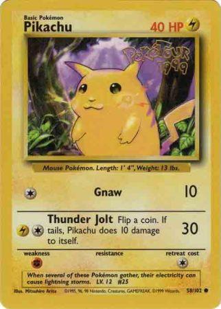 Pikachu (58/102) (PokeTour 1999 Promo) [Miscellaneous Cards] | Good Games Adelaide SA