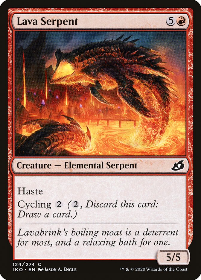 Lava Serpent 124 (Ikoria: Lair of Behemoths)  | Good Games Adelaide SA