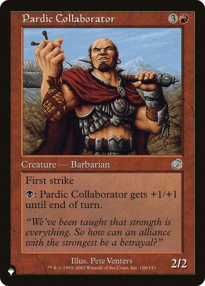 Pardic Collaborator 106/143 (The List Reprints)  | Good Games Adelaide SA