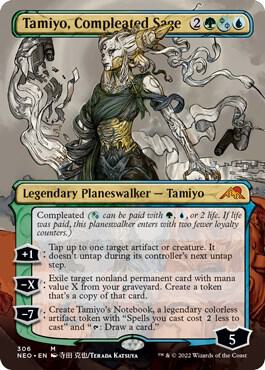 Tamiyo, Compleated Sage 306 (Kamigawa: Neon Dynasty)  - Borderless | Good Games Adelaide SA