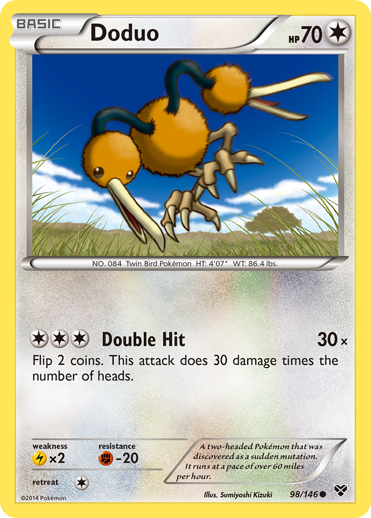 Doduo (98/146) [XY: Base Set] | Good Games Adelaide SA