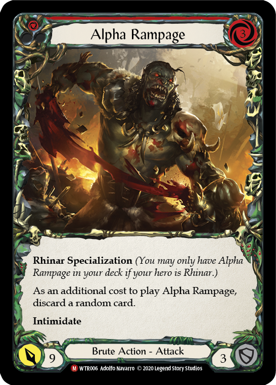 Alpha Rampage [U-WTR006] Unlimited Rainbow Foil | Good Games Adelaide SA