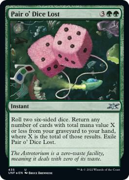Pair o Dice Lost Galaxy Foil 435 (Unfinity)  - Foil | Good Games Adelaide SA