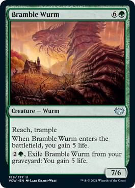 Bramble Wurm 189 (Innistrad: Crimson Vow)  - Foil | Good Games Adelaide SA