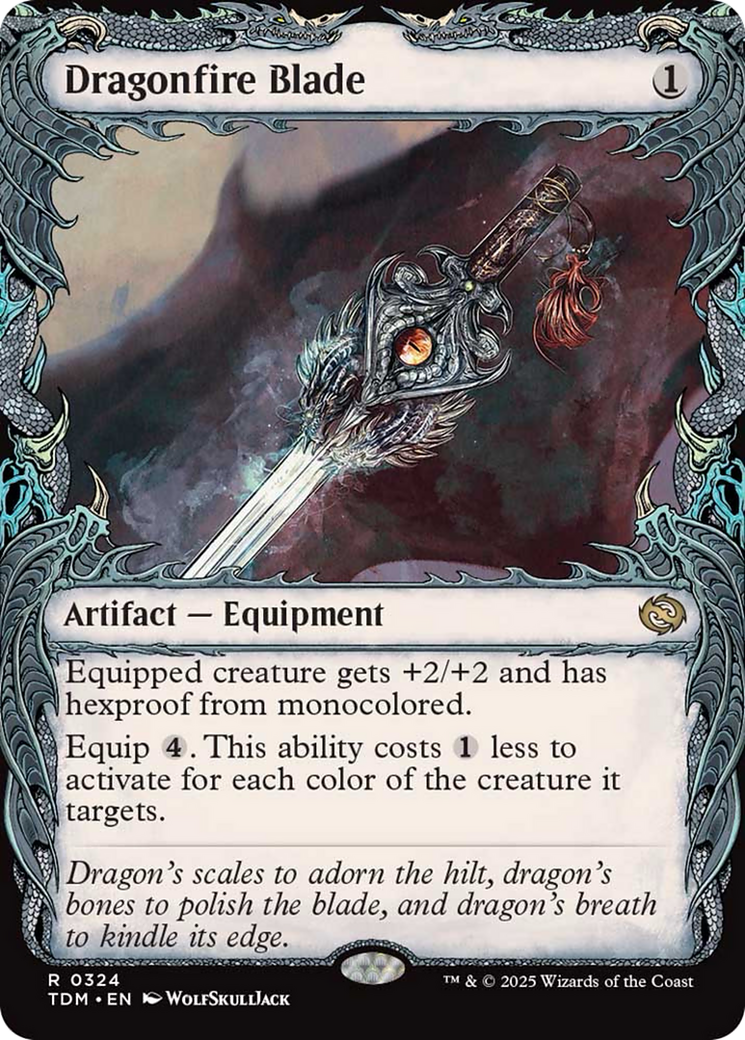 Dragonfire Blade (Showcase) [Tarkir: Dragonstorm] | Good Games Adelaide SA