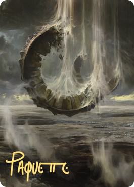 Wasteland Art Card Gold Stamped Signature 36 (Art Series: Zendikar Rising)  | Good Games Adelaide SA