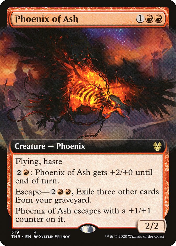 Phoenix of Ash (Extended Art) [Theros Beyond Death] | Good Games Adelaide SA