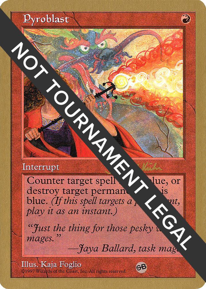 Pyroblast 1997 Janosch Kuhn 5ED SB  (World Championship Decks)  | Good Games Adelaide SA