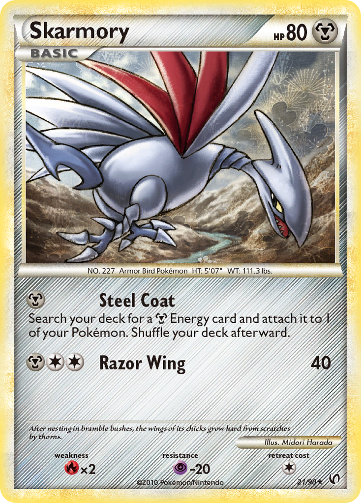 Skarmory (21/90) [HeartGold & SoulSilver: Undaunted] | Good Games Adelaide SA