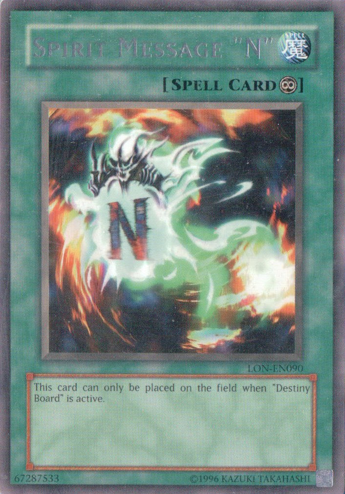 Spirit Message "N" [LON-EN090] Rare | Good Games Adelaide SA