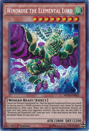 Windrose the Elemental Lord [MP14-EN022] Secret Rare | Good Games Adelaide SA