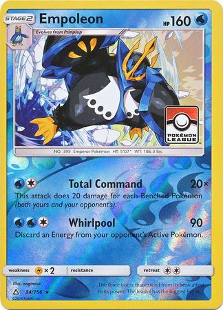 Empoleon (34/156) (League Promo) [Sun & Moon: Ultra Prism] | Good Games Adelaide SA