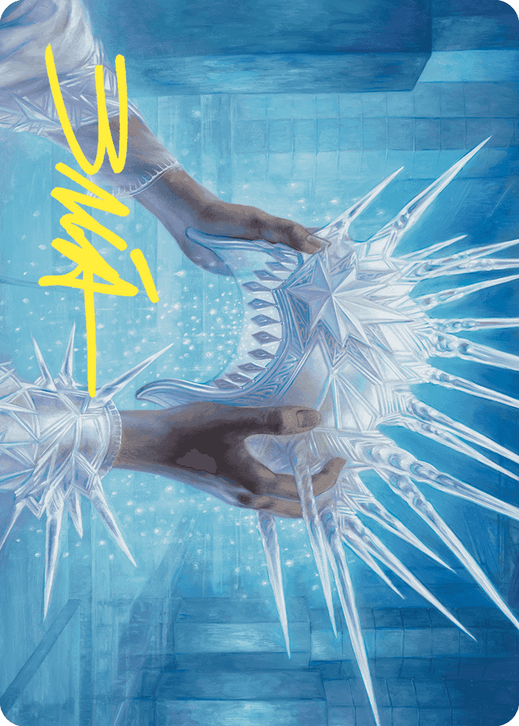 Hylda's Crown of Winter Art Card (Gold-Stamped Signature) [Wilds of Eldraine Art Series] | Good Games Adelaide SA