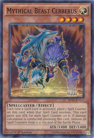 Mythical Beast Cerberus [BP03-EN018] Shatterfoil Rare | Good Games Adelaide SA