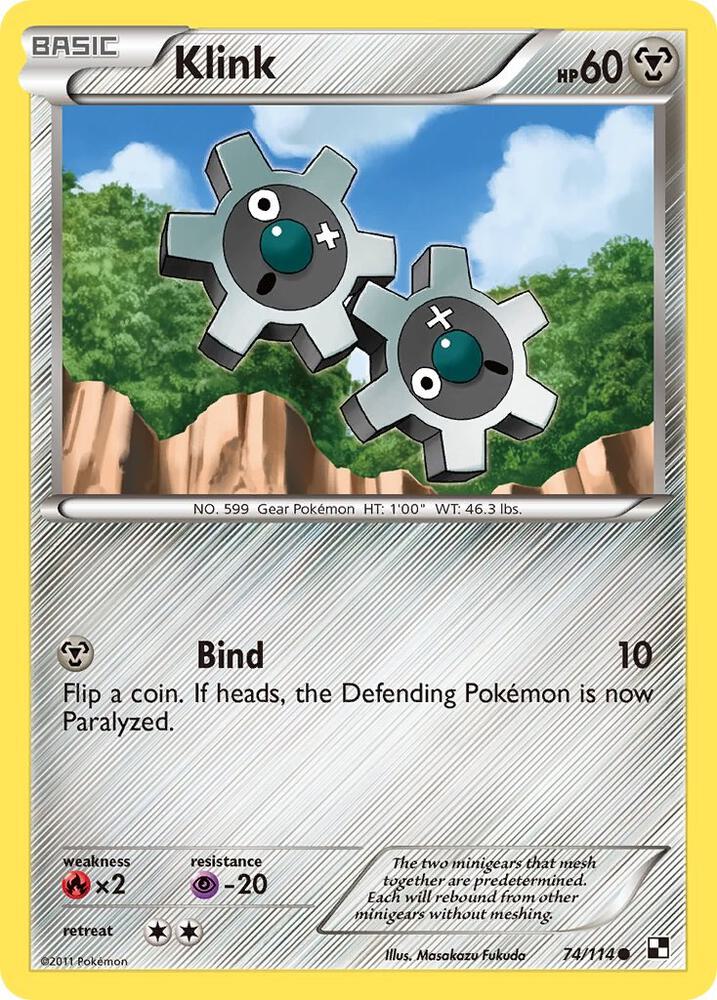 Klink 74/114 (Black and White)  - Reverse Holofoil | Good Games Adelaide SA