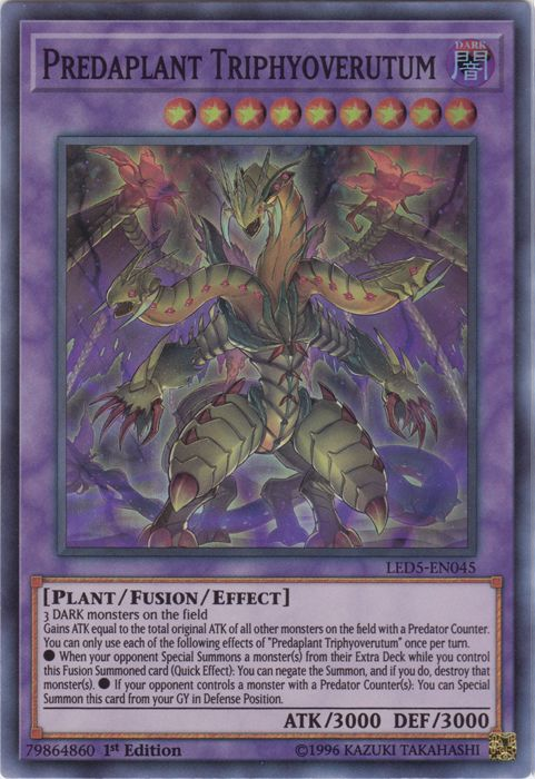 Predaplant Triphyoverutum [LED5-EN045] Super Rare | Good Games Adelaide SA
