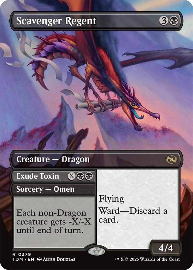 Scavenger Regent Borderless 379 (Tarkir: Dragonstorm)  - Borderless Foil | Good Games Adelaide SA
