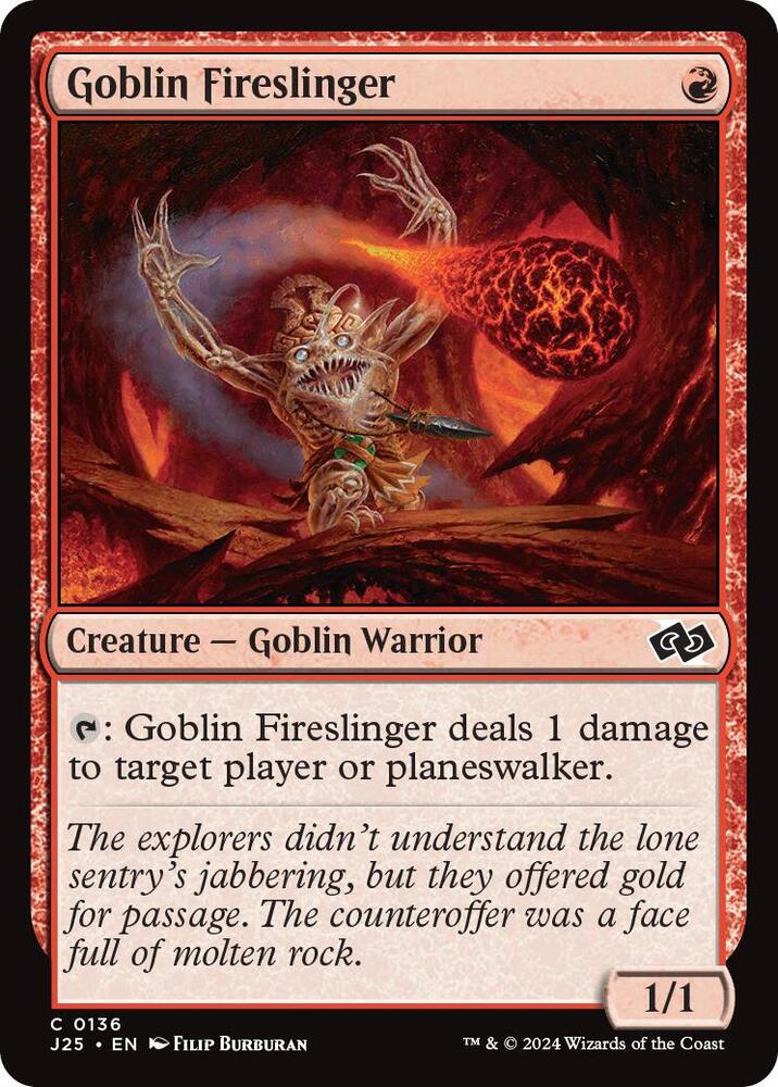 Goblin Fireslinger 136 (Foundations Jumpstart)  | Good Games Adelaide SA