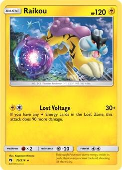 Raikou 79 214 SM Lost Thunder 079/214 (Deck Exclusives)  - Holofoil | Good Games Adelaide SA