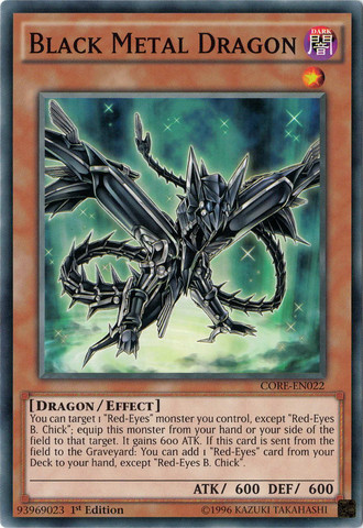 Black Metal Dragon [CORE-EN022] Common | Good Games Adelaide SA