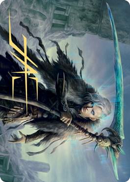 Egon God of Death Art Card Gold Stamped Signature 24 (Art Series: Kaldheim)  | Good Games Adelaide SA