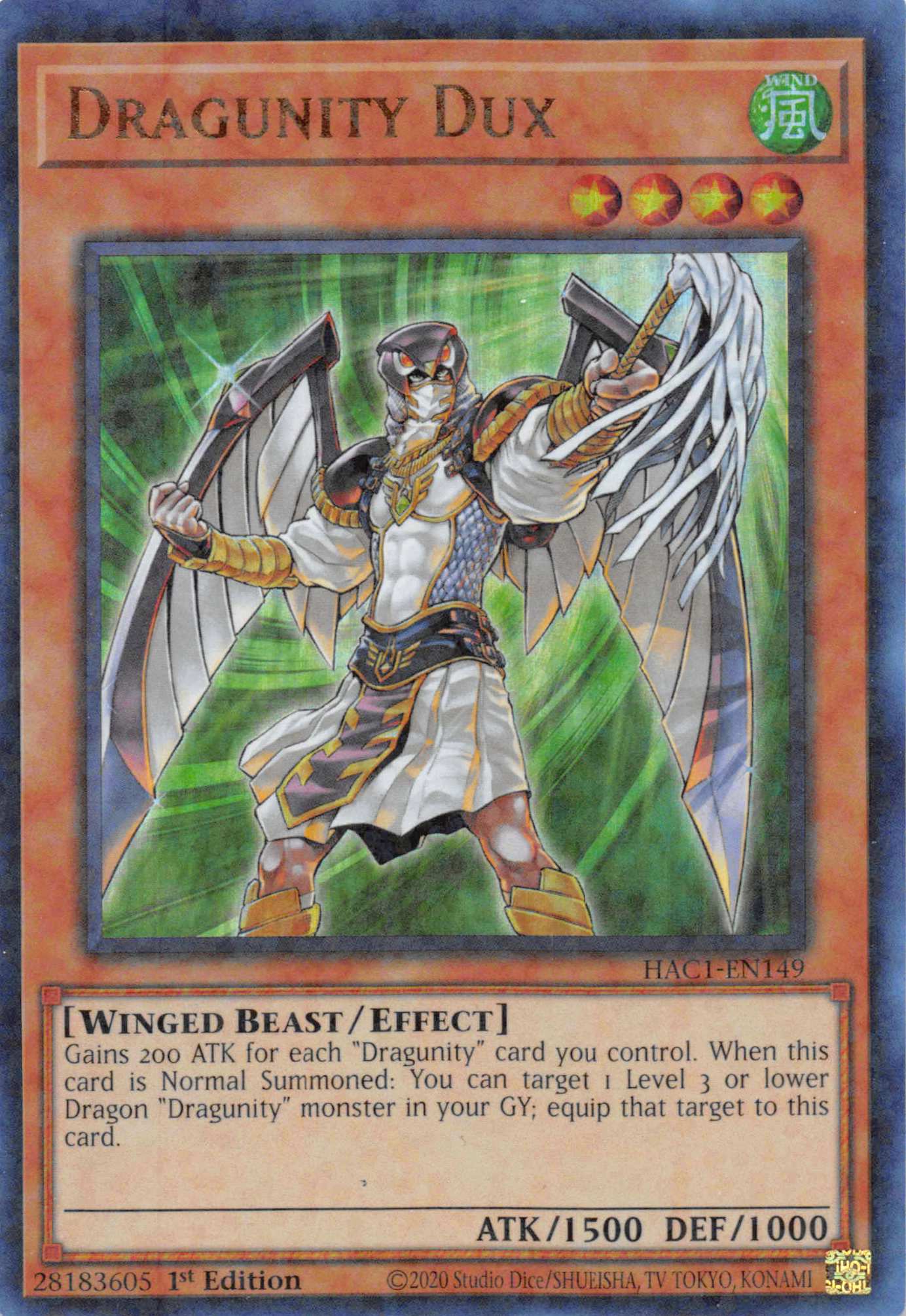 Dragunity Dux (Duel Terminal) [HAC1-EN149] Parallel Rare | Good Games Adelaide SA