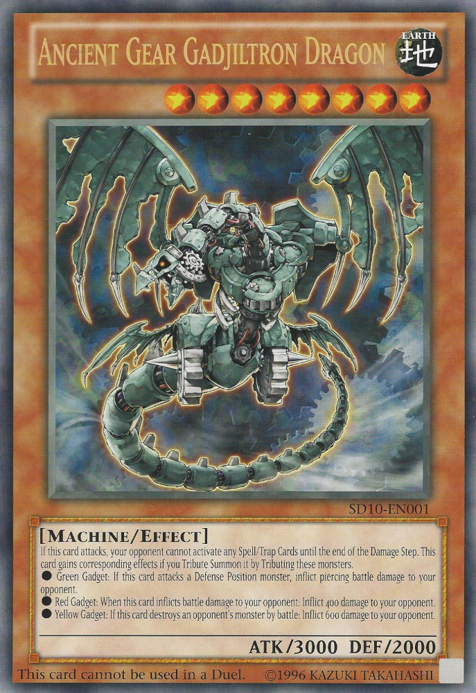 Ancient Gear Gadjiltron Dragon (Oversized) (Machine Madness) [SD10-EN001] Promo | Good Games Adelaide SA