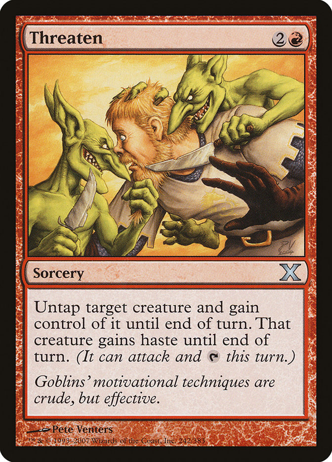 Threaten 242 (10th Edition)  - Foil | Good Games Adelaide SA