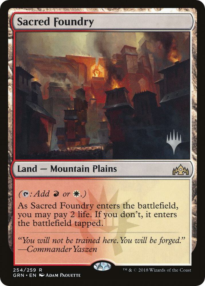 Sacred Foundry 254 (Promo Pack: Throne of Eldraine)  | Good Games Adelaide SA