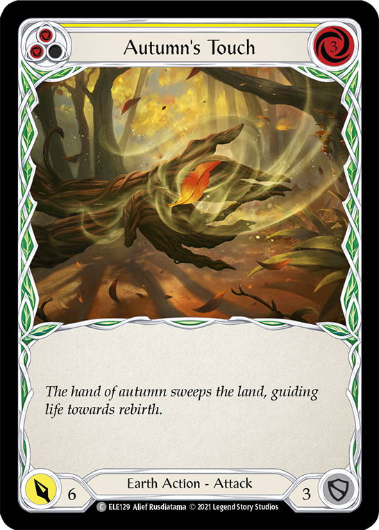 Autumn's Touch (Yellow) [ELE129] (Tales of Aria)  1st Edition Normal | Good Games Adelaide SA