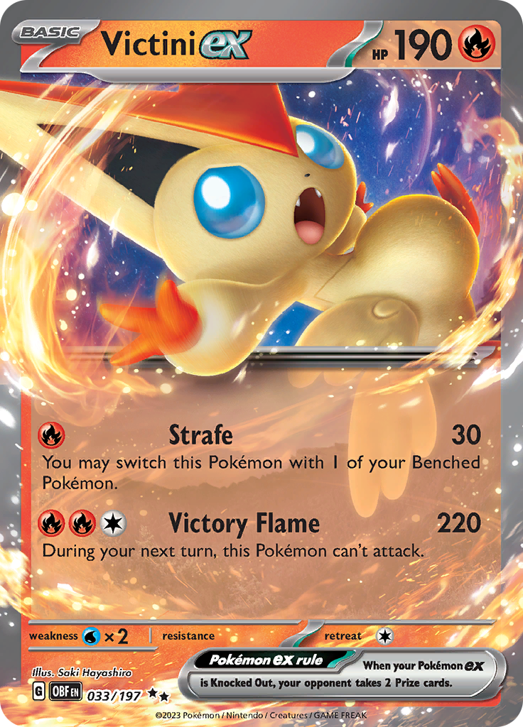 Victini ex (033/197) [Scarlet & Violet: Obsidian Flames] | Good Games Adelaide SA