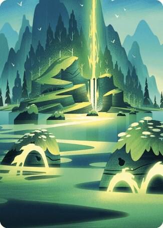 Leyline of Abundance Art Card 73 (Art Series: Wilds of Eldraine)  | Good Games Adelaide SA