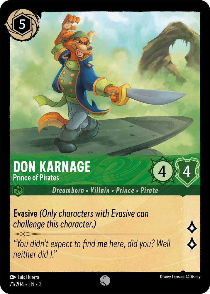 Don Karnage Prince of Pirates 71/204 (Into the Inklands)  | Good Games Adelaide SA