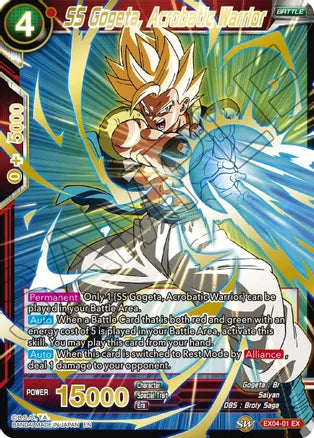 SS Gogeta, Acrobatic Warrior (Gold Stamped) [EX04-01] | Good Games Adelaide SA