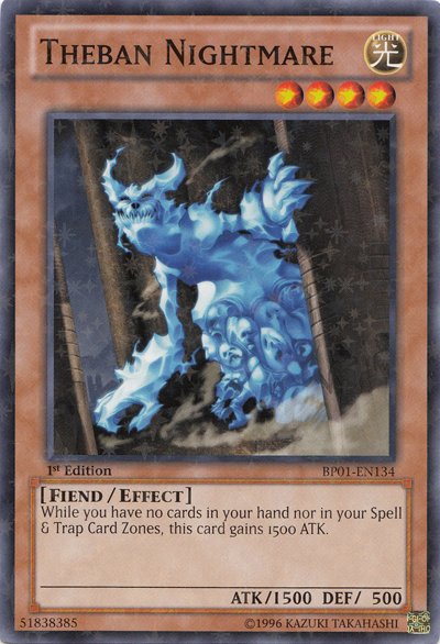 Theban Nightmare [BP01-EN134] Starfoil Rare | Good Games Adelaide SA